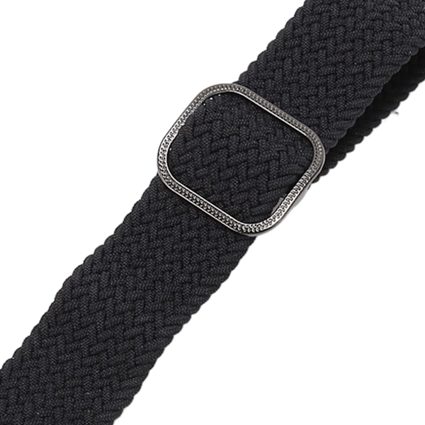 Elastisk klokkebånd i nylon for Redmi Watch 2 - Justerbar legeringkontakt - Flettet sportsklokkebånd - Svart