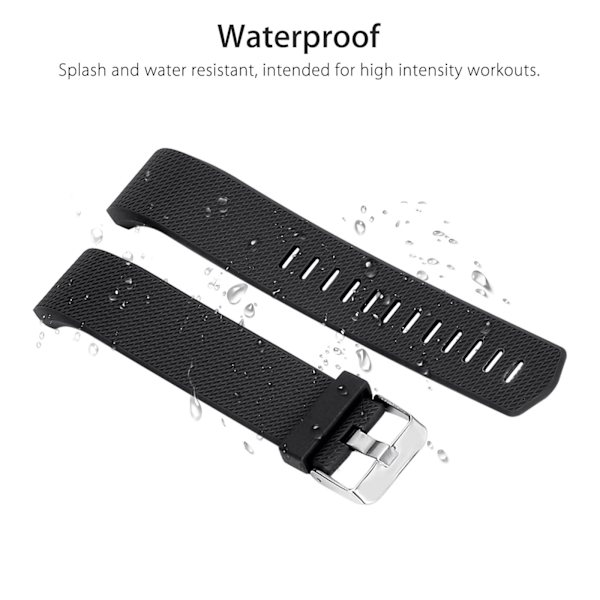Miljövänliga elastomerarmband för Fitbit Charge 2, flera färger tillgängliga för att matcha dagliga outfits, lämpliga för både fitnessentusiaster och