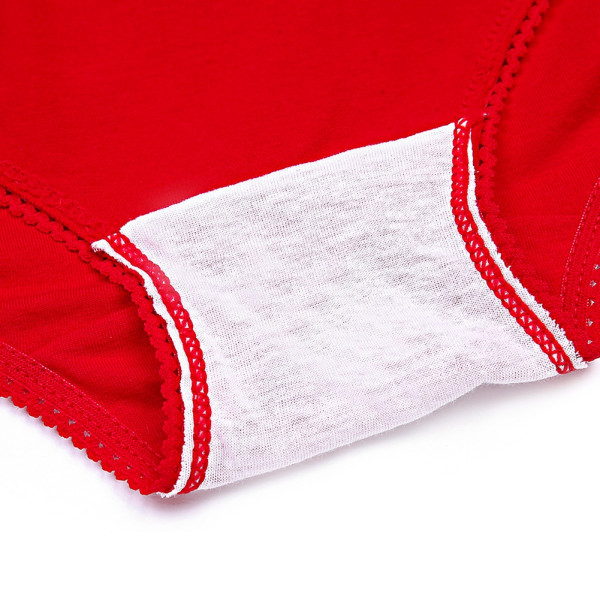 Kvinners dame høyt liv søte justerbare truser tegneserie truser Maternity undertøy (rød XL)