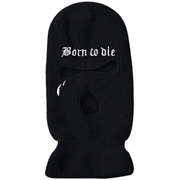 3 Holes Balaclava Knitted Face Cover Winter Windproof Breathable Ski Face Cover for Men Women Outdoor Cycling Skiing Running