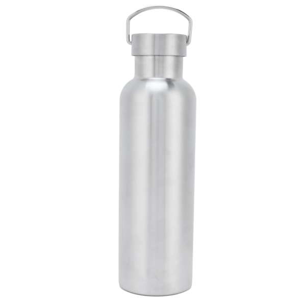 Vakuum sportsflaske 750 ml dobbeltlags rustfrit stål Vakuumisolering Lækagesikker vandflaske til udendørs sport