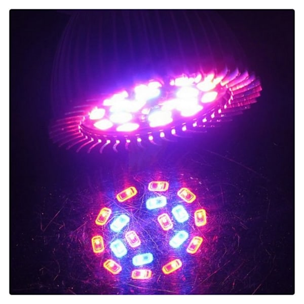 Fullspektrum LED Växtlampa, Högkvalitativt Värmeavledande Aluminium E27 Sockel 18W LED Växtlampor För Inomhusodling Och Hydroponiska Växter (Förpackning