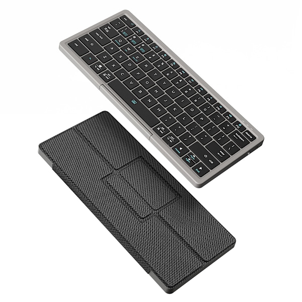 Innovativt hopfällbart tangentbord för ultimat produktivitet, ergonomisk design med ultrastarkt uppladdningsbart batteri, perfekt för Windows Android iOS