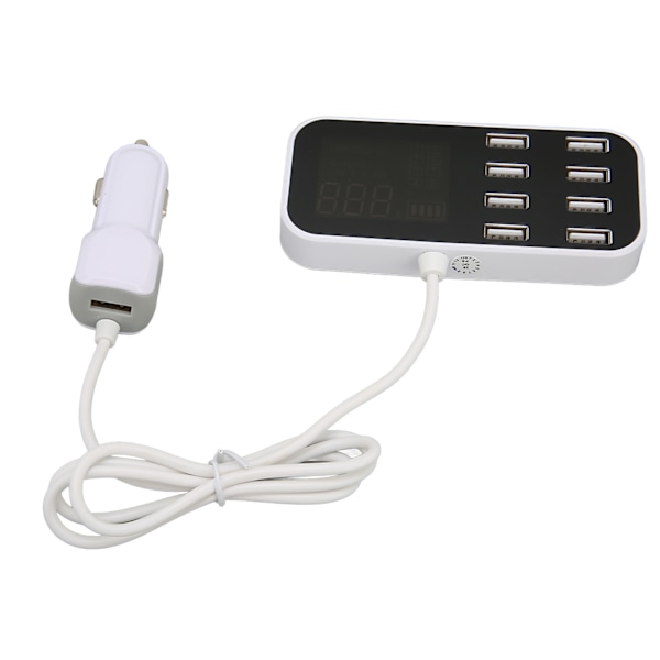 Laddningshubb för flera enheter, säkert laddningsskydd och smart identifieringsteknik med 8 USB-portar för snabb och pålitlig laddning