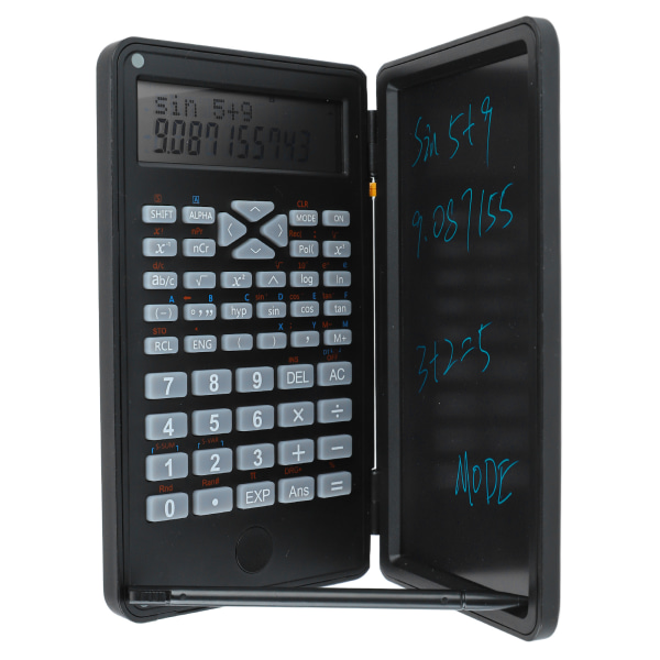 Vitenskapelig kalkulator To-rads LCD-skjerm Skrivebrett følsom