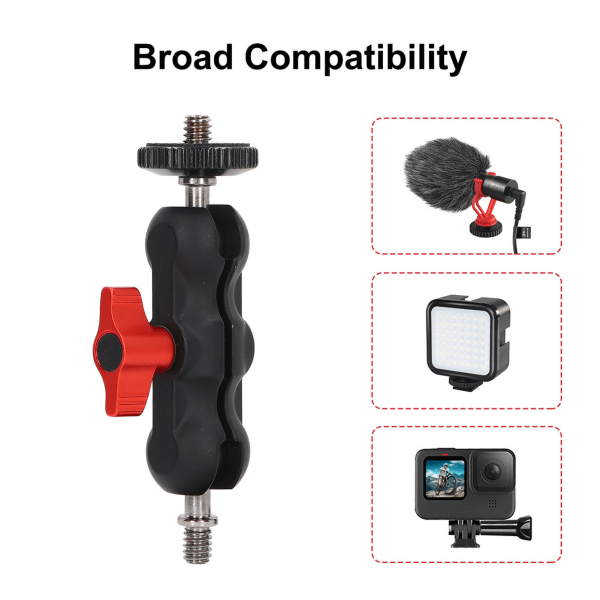 Kamera Super Clamp Kuglehoved Krabbe Klo Klemme Universal Monitor Beslag Kuglehoved Klemme Super Holder Stativ til Fyldlys Mikrofon