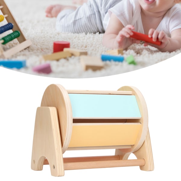 Barn Pedagogisk leksak Multifunktionell kompositträ Förälder Barn Pitching Simulering Modell Leksak Textiltrumma