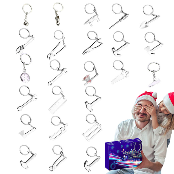Adventskalender 2022 julenedtellingskalender med 24 stk verktøy