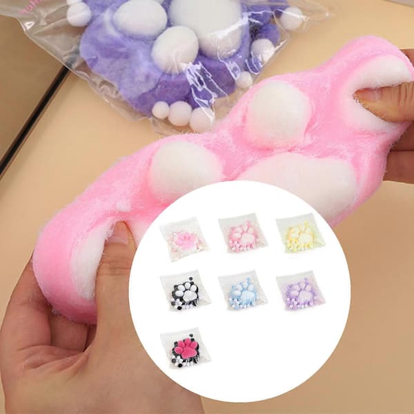 Creative Squeeze Toy Stress Relief Toy Simulation Squeeze Kitten Paws Squeeze Maltose Photo Props Small Paws for Students