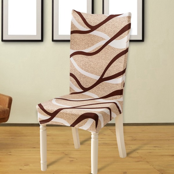 Universal Elastic Home Chair Støvtæt Slipcover Trykt sæde