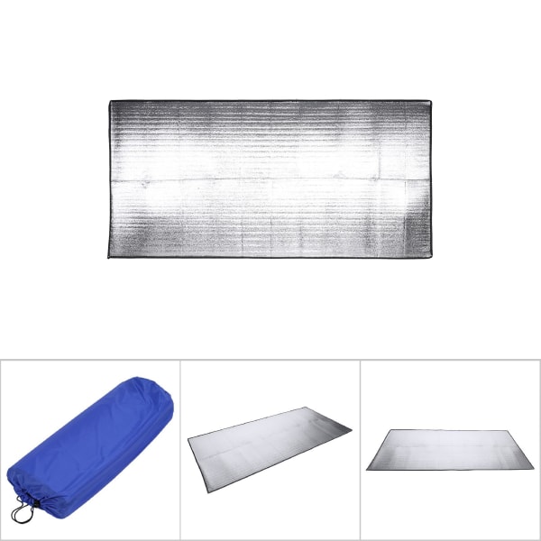 Foldbar udendørs camping sovemadras pad fugtsikker aluminiumsfolie EVA-måtte (1 x 2m)