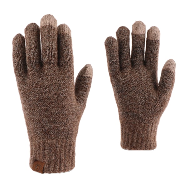 Dam Vinter Touchscreen Ull Magic Gloves Varmstickad fleecefodrad