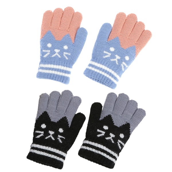 Barns vinterhandskar hänvisar alla till stickade handskar varm resår