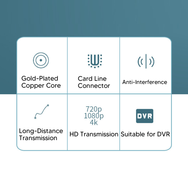 4K CVI TVI AHD Video Balun BNC Passiv Video Balun Transceiver Video Baluns med Strømkobling Twisted Pair Video Balun Sender