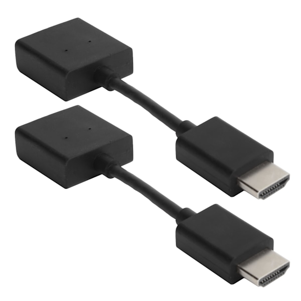 HDMI Förlängningskabel, Utrymmesbesparande Guldpläterad Kontakt Stöder 4K UHD Ren Koppartråd För Streamingenheter 2st