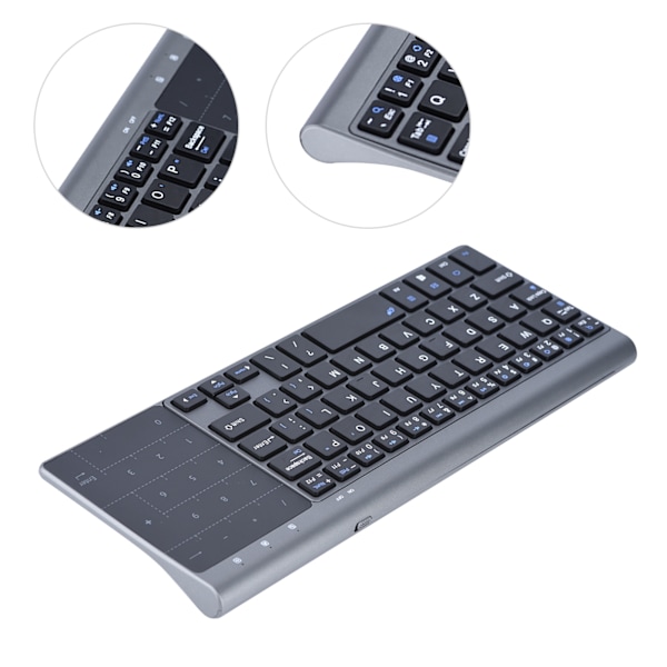 Portable Slim 2.4Ghz Wireless Keyboard Handheld with Touchpad for PC /Notebook /TV Box