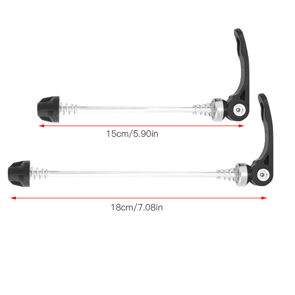 2 stk. Ultralet Legering Hurtigudløser Spidsæt Cykel Udskiftning Reparation Reservedele Tilbehør