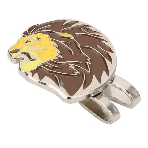 Bærbar minigolfballmarkør Golfer Hat Clip Animal Lion Magnetisk Utendørs Tilbehør