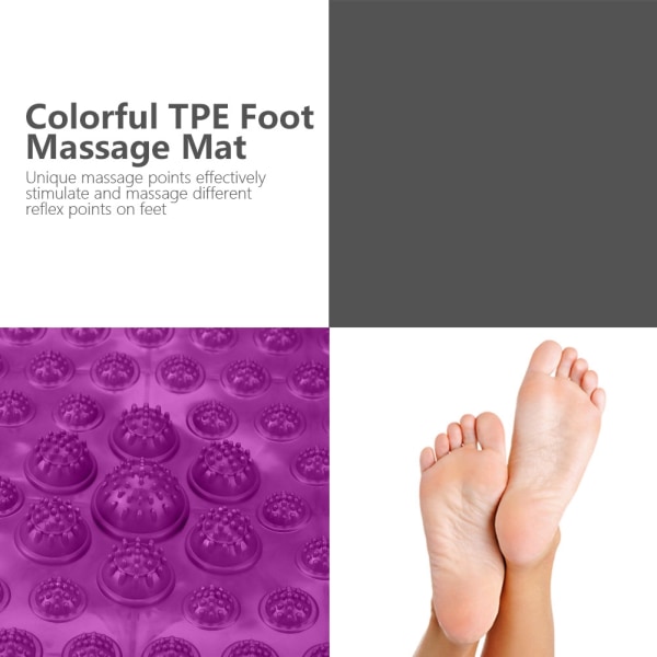 Farverig TPE fodmassagemåtte Blodcirkulationsspændingsudløserpude