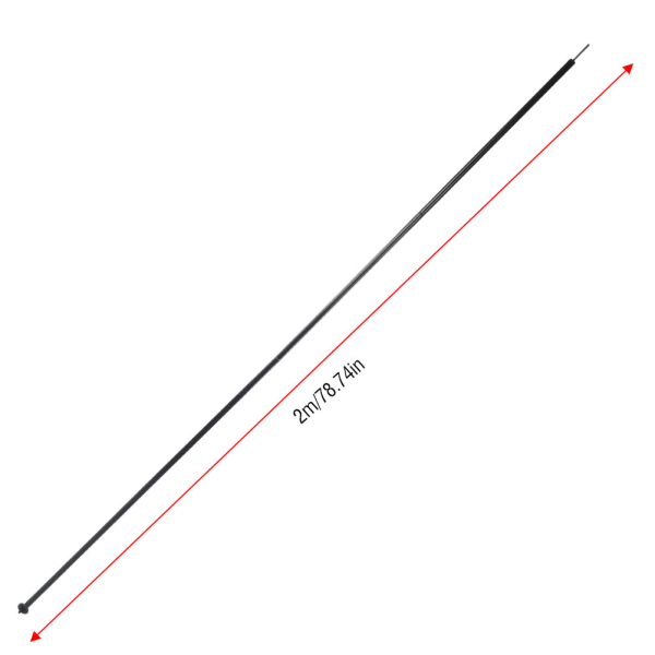 2m utendørs jerntelt ly baldakin støttende sammenleggbar stangstang for fotturer camping