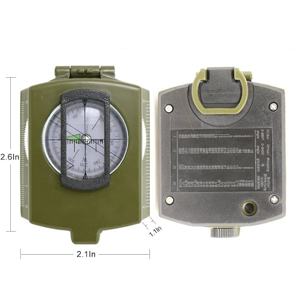 Överlevnadsviktigt, Taktisk Kompass med Hög Precision och Slagtålig Design för Oöverträffad Utomhustillförlitlighet