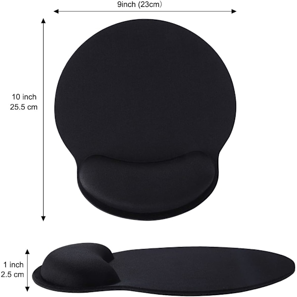 Smidig Lycra Musmatta, Ergonomisk Design Erbjuder Handledsstöd, Halkfri Bas för Säker Positionering i Hemmakontor eller Speluppsättningar