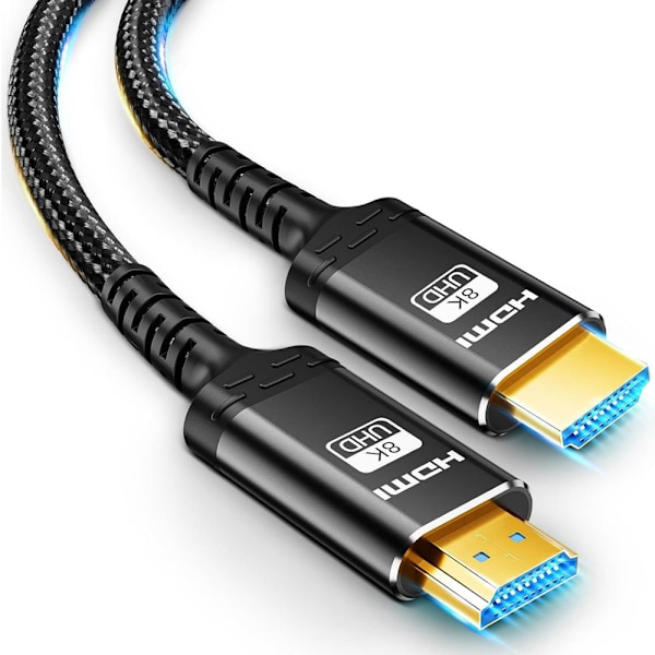 Dynamic Visuals Kabel, 8K DisplayPort-kabel för förbättrad spelupplevelse, Stöder 8K@60Hz, Hållbar design, Universell kompatibilitet, Strikt kvalitet