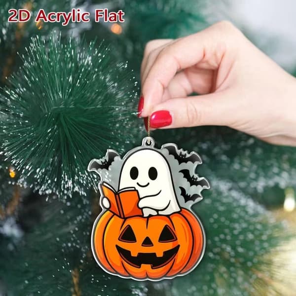 24-delt Halloween nedtællings blindboks søde spøgelser læser juletræspynt Model-E
