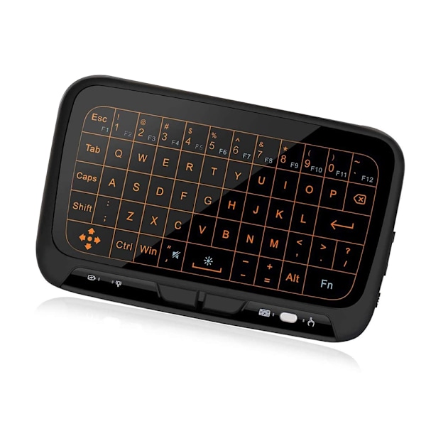 Trådlöst tangentbord och pekplatta mus combo, spikfri installation med 2,4 GHz anslutning, tvåspråkig inmatningsmetod för Android TV-box, HTPC, IPTV,