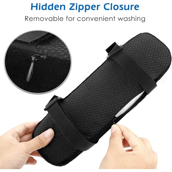 Lyxiga Armstödsdynor, Högdensitets Memory Foam Stolsarmstödsskydd, Ergonomiskt Utformade för Optimalt Armbågsstöd, Universell Passform för Olika
