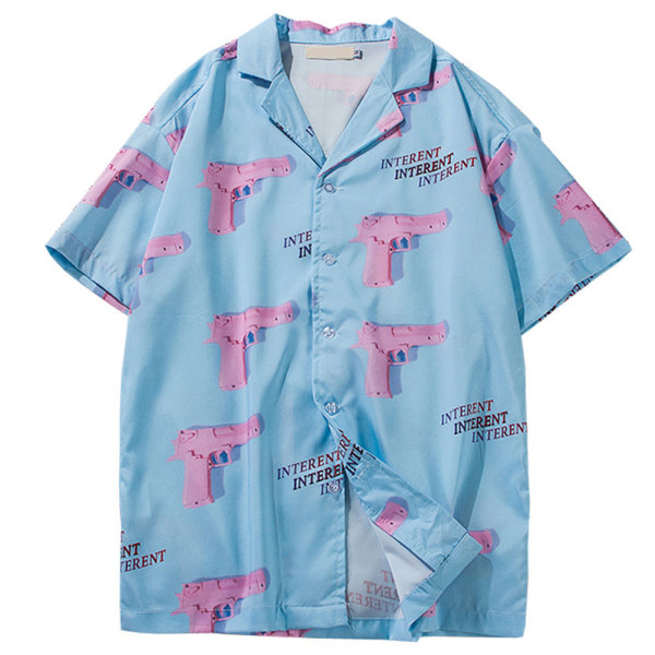 Printed skjorta Andas Bekväm Summer Beach Kortärmad