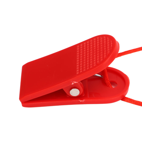 2 stk tredemølle Universal sikkerhetsnøkkel Tredemølle magnetnøkkel Universal erstatning tredemølle magnet sikkerhetslås Rød
