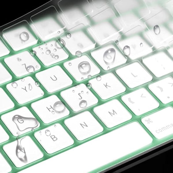 Skyddstillbehör för 2021 iMac 24 tum A2449 Magic Keyboard med Touch ID, Slitstark Design Ultratunn Tangentbordsskydd Hög Transparens