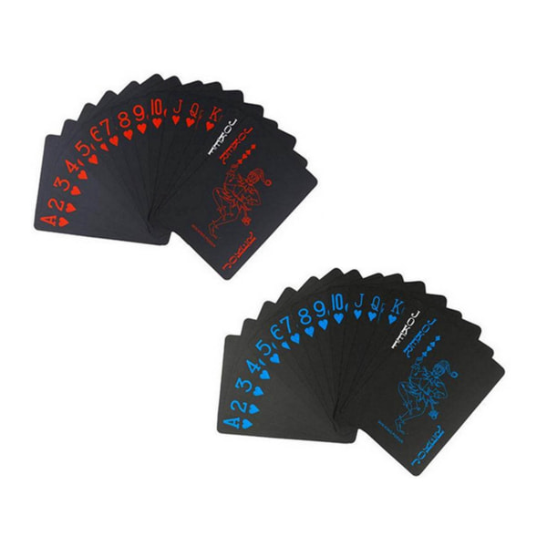 4 kortstokker pokerkort Vanntett myk fleksibel plastfest poker
