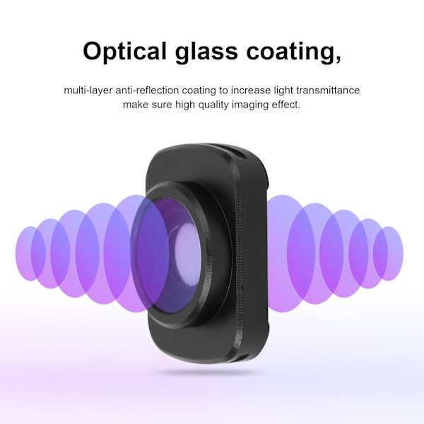 Bærbar vidvinkelobjektiv Magnetisk anamorfisk objektiv til DJI OSMO Pocket1 / Pocket2 tilbehør