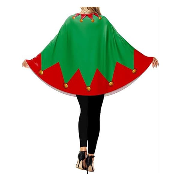 Julkostym med cape, en storlek passar alla - Grön Green