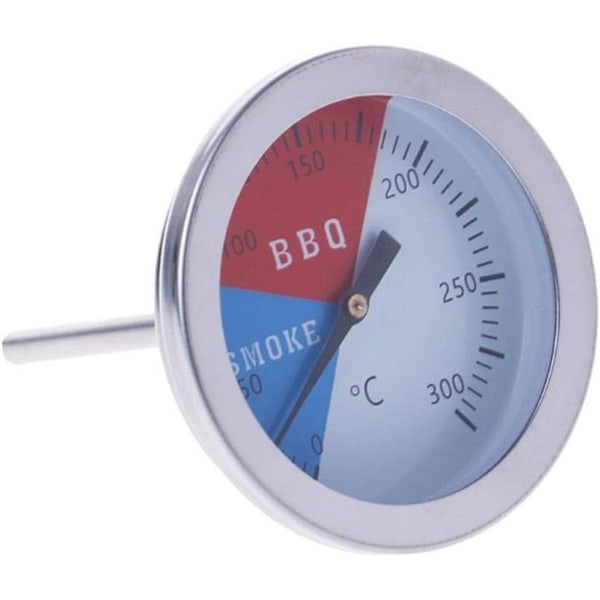 BBQ-termometer i rostfritt stål, justerbar kalibrering för exakt mätning