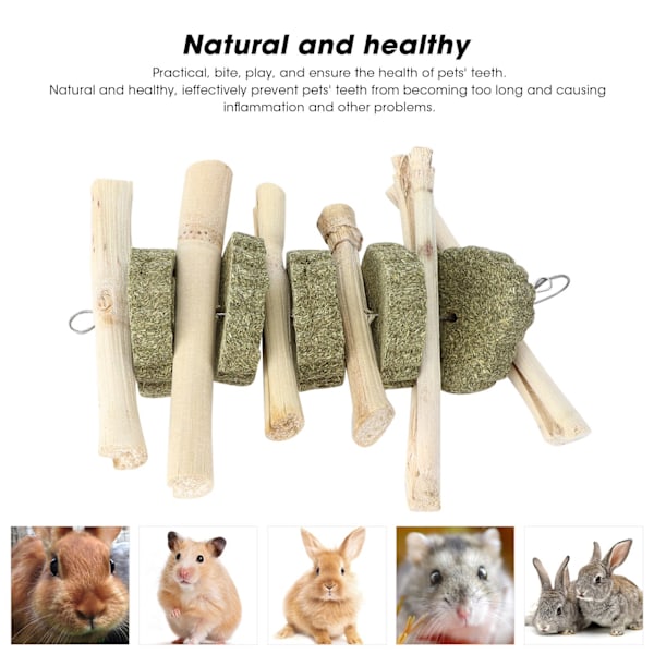 Kanien Organic Bamboo Tikut Luonnolliset Lelut Pienille Lemmikkieläimille Pureskeluun Hampaiden Hiomiseen Kanien Hamstereille