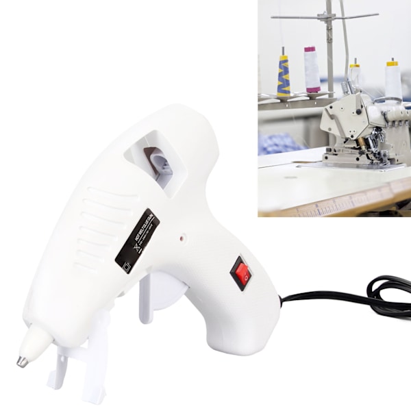 Hot Glue Melter 20W Fast Preheating Ergonomic Handle Foldable Stand Hot Glue Melting Tool for 7mm Sticks 110V‑240V EU Plug