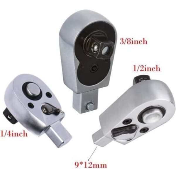 Ratchet Torque Head, Reversible Ratchet with Interchangeable Head. Square Torque Wrench Designed for Control Applications (12.7 mm)