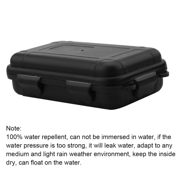 Outdoor Survival Shockproof Waterproof Storage Box Sealed Container Travel Case Black L