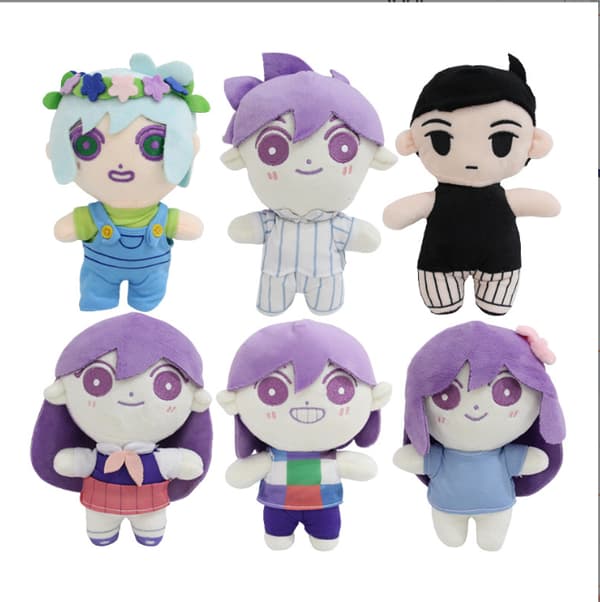 Omori Something Sunny Basil Aubrey Mari Hero Kel Plush Toy Scary Game Soft Dolls