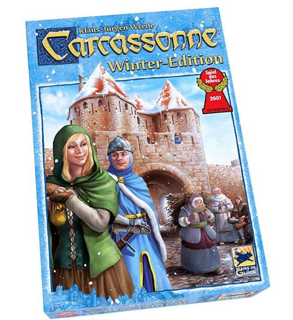 Perhetapaamisen lautapeli Carcassonne Winter Solstice Edition