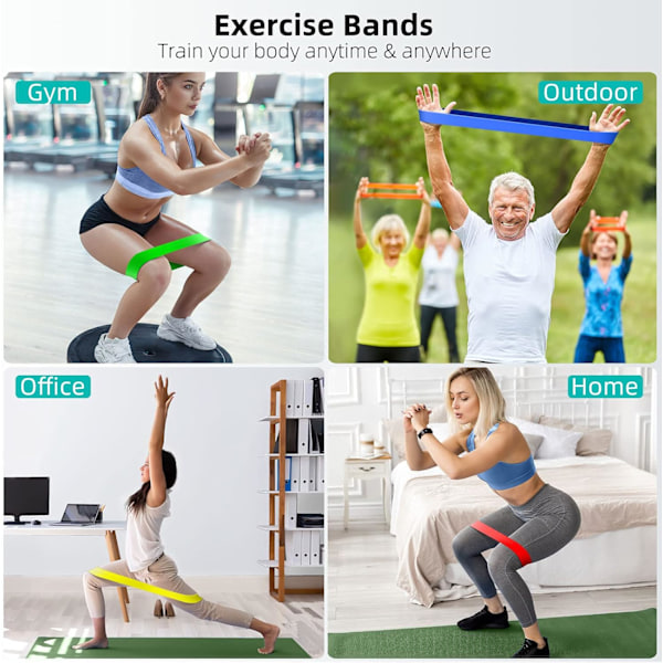 Multifunktionella Motståndsband, Olika Motståndsnivåer För Hemmagymträning, Styrketräning Och Pilates, TPE Av God Kvalitet Säkerställer