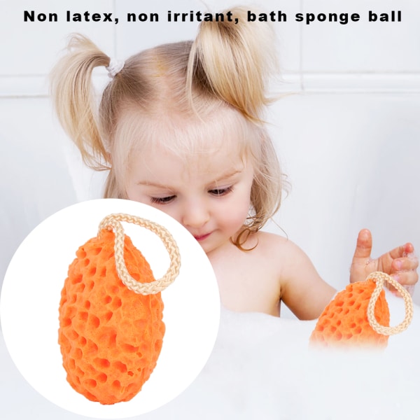 2 st Baby Gnid Kroppsmjuk Badskrubb Barndusch Skummande Bath BallOrange