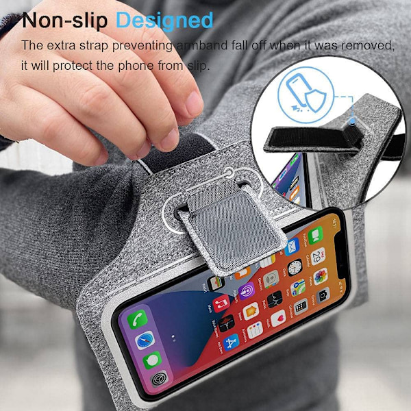 Universellt Löpararmband, Premiumtyg Säkerställer Bekväm Passform & Vattentåligt Skydd För Utomhusaktiviteter, Mjuka Neoprenmaterial,