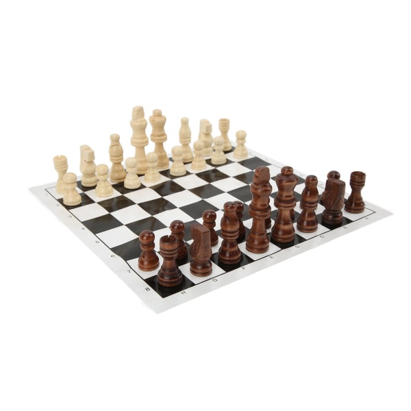 Taitettava shakkilauta, jossa on 32 shakkinappulaa kannettava, hauska