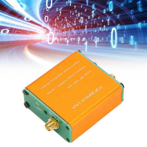 0,1 MHz-6 GHz Full Band LNA med lav støy, profesjonell 20 dB høy forsterkning, RF-forforsterkermodul sendt med innebygd batteri