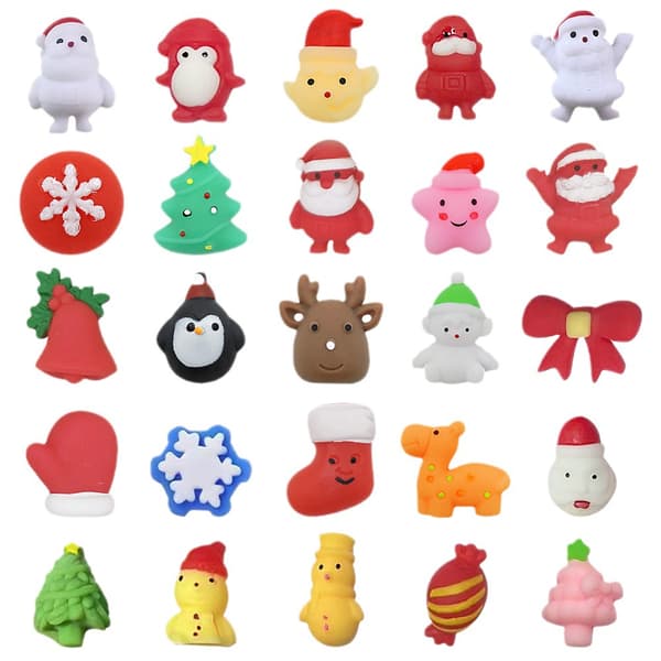 Jul Nyp Rolig Barn Tecknad Jultomte Snöflinga Liten Dumpling Party Utbytespapper Blind Box