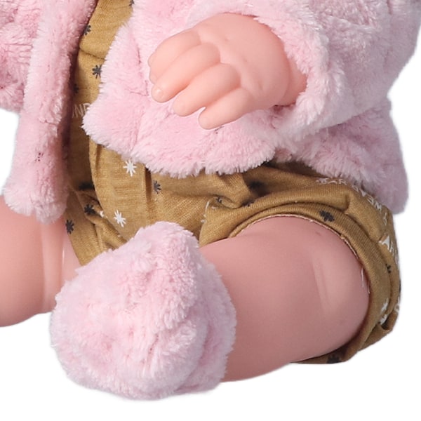 Realistisk Reborn Baby Doll Fashion 12in Vaskbar Hvid Pige Blød Krop Legetøj til Børn FødselsdagsgaveQ12G-003C-026 Pink